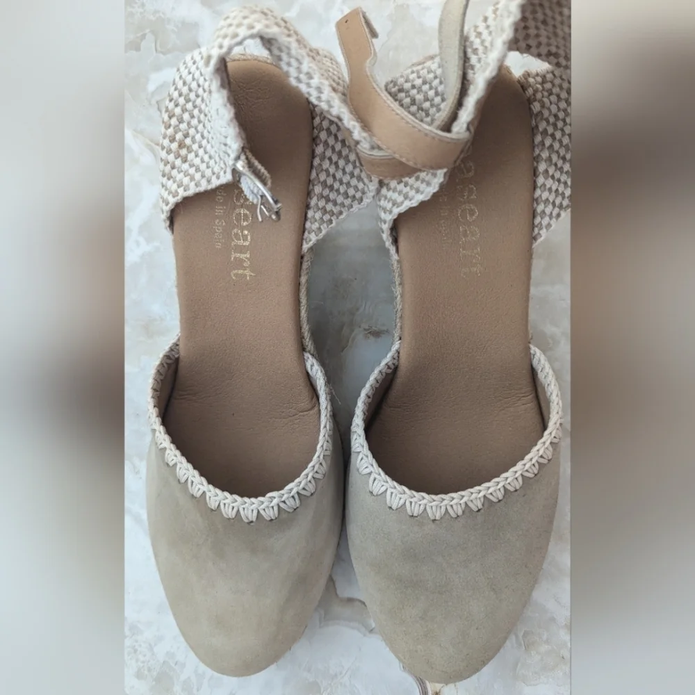Paseart Espadrilles Wedges Made In Spain  Size 38